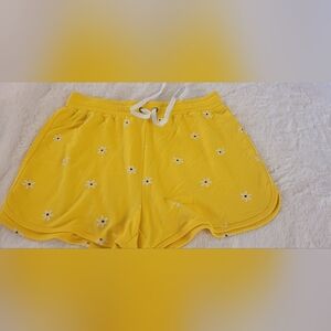Yellow Floral Women's Shorts